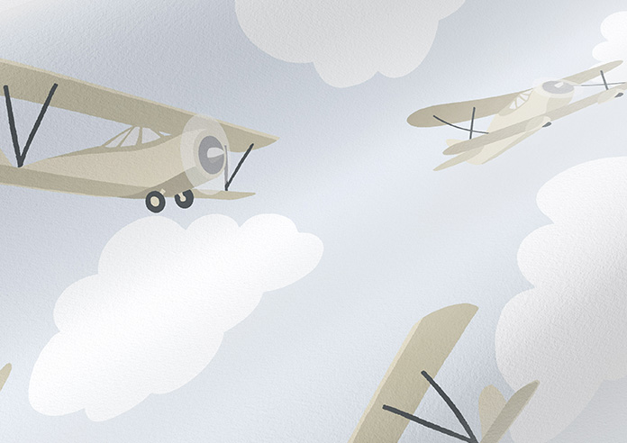 Flying Ace, Golden - Twist&Fit Roman Blind - Image 4